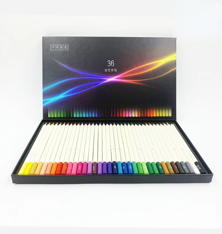 

QIANXUNWUYU 36 colors for beginners, children's painting, adult professional oily colored pencils artist art set office