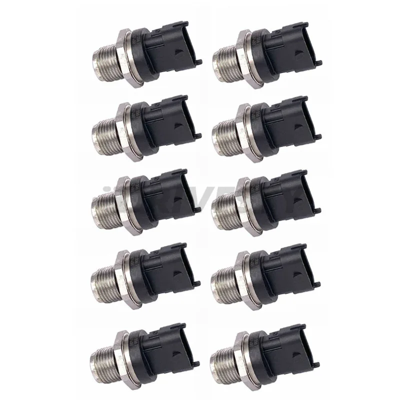 10PCS For Alfa Romeo Fiat Ducato Jeep Opel Combo 0281006752 55269777 55280822 Diesel Fuel Rail High Pressure Sensor