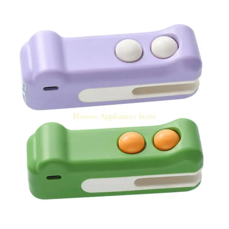 D0AB Tas Penyegel dan Pembuka Alat Pengawet Makanan Anti Bocor untuk Keripik Buah Makanan Ringan Desain Magnetik Aksesori Dapur