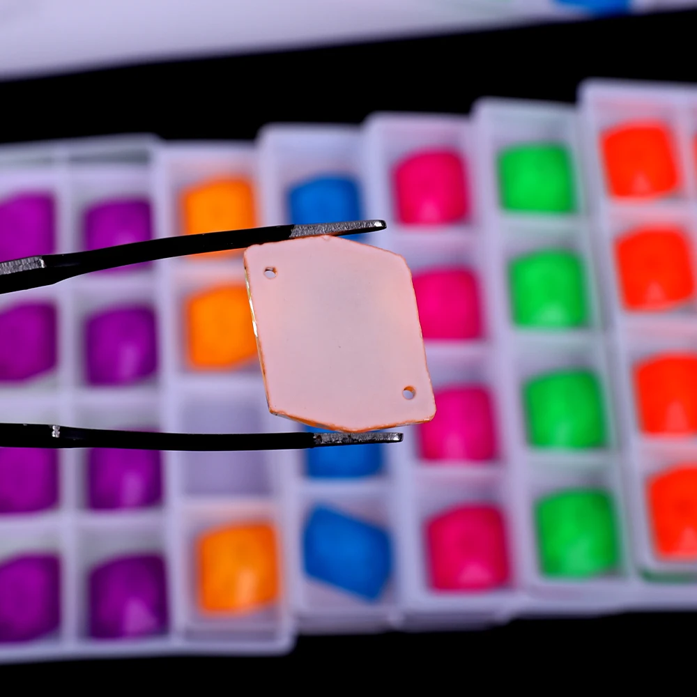 Vc neon fluor zierende kosmische nähen auf Strass kosmischen Nähen Diamant Glas Diamant Flatback DIY Zubehör Hochzeit – Detail 4