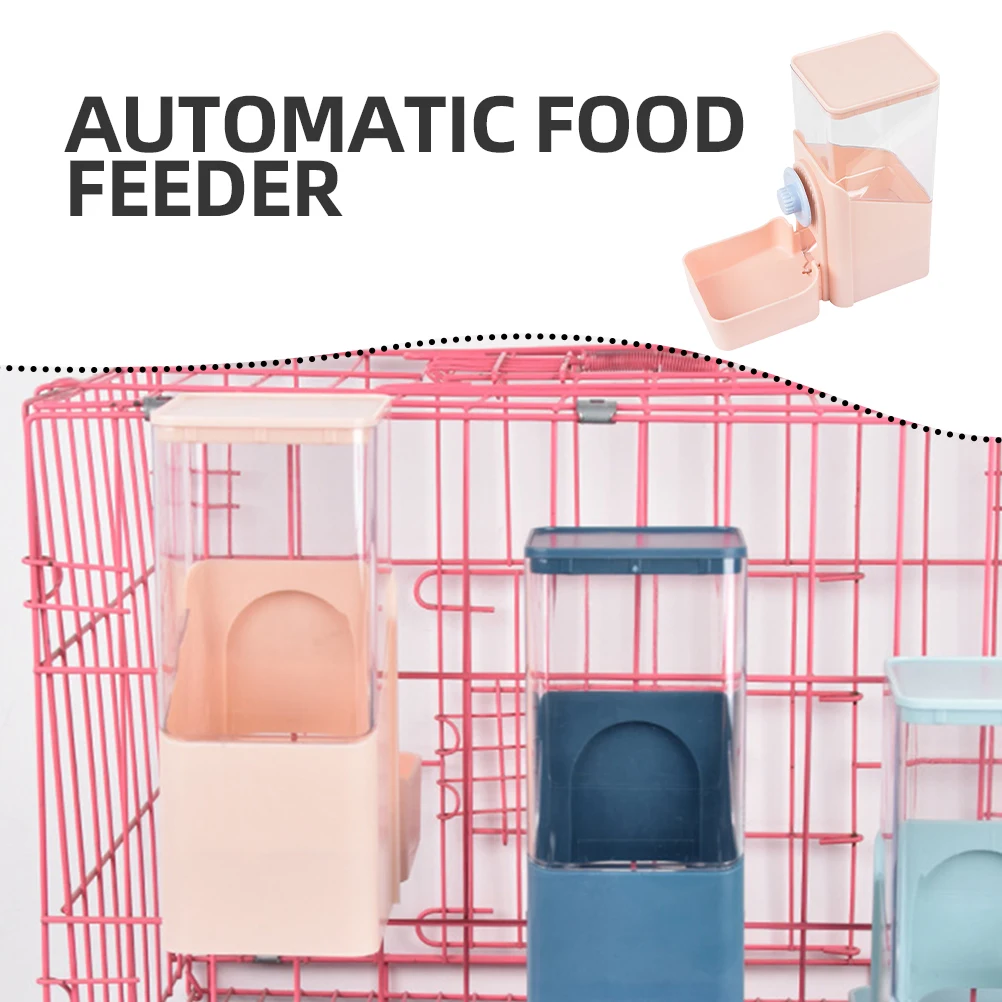 

Automatic Pet Feeder Rabbit Cat Hamster Feeder Hanging Cage Accessory Refillable Storage Solution Anti turning Dispenser