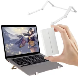 Foldable Laptop Riser Stand for Desk Notebook Support Mini Laptops Keyboard Stands Plastic Holder for Tablet Phone Pocket Holder