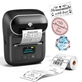 Phomemo Label Printer M110 Label Maker Barcode Label Printer for Address, Barcode,…