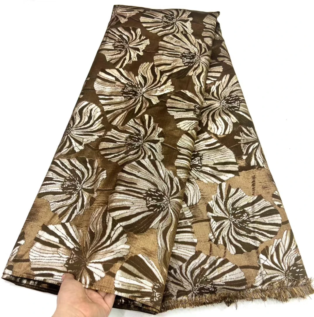 

African Lace Fabric 2023 High Quality Brocade Embroidery French Jacquard Lace Fabric For Nigerian Woman Dress Sewing LHD23126