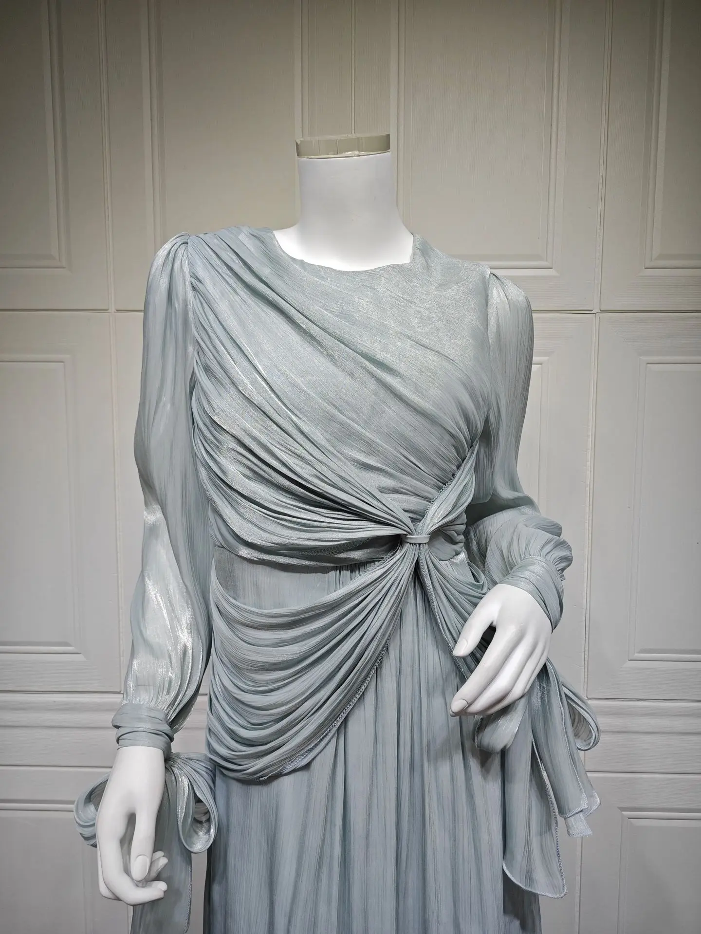 Eid Mubarak femmes robe de soirée plissée musulmane dubaï Abayas turquie caftan Ramadan Islam Jalabiya Kebaya musulmane Femme Vestido