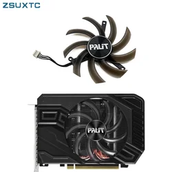 Original TH1012S2H-PAA01 GTX 1660 StormX OC GPU Fan，For PALIT GTX 1660 Ti、1660 SUPER、1660、1650 StormX OC Video Card Cooling fan