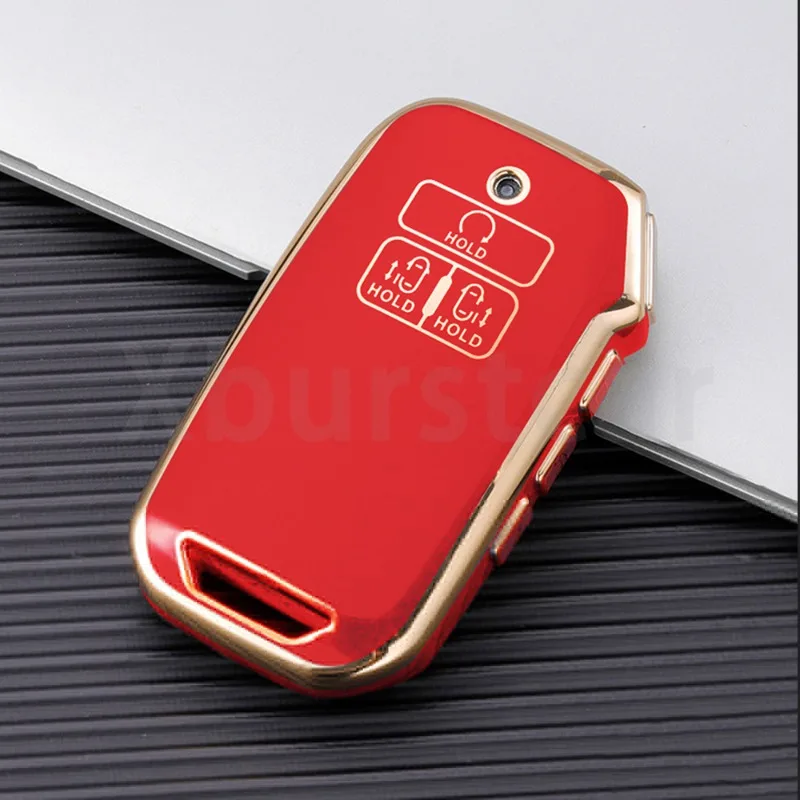 TPU Shell Fob For Kia Carnival 2021 2022 Sedona Carnival KA4 EX SX LX Fiesta 2023 Car Remote Key Case Cover Keyless Accessories