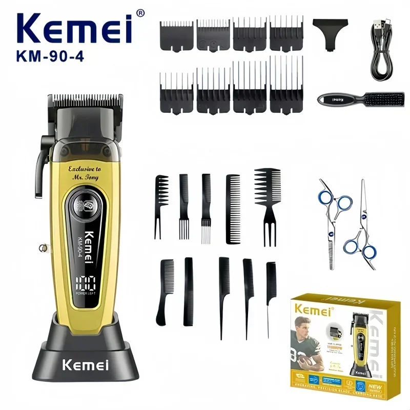 

Kemei KM-90-4 Профессиональная машинка для стрижки волос для салона USB перезаряжаемый триммер для волос Инструмент для стрижки волос для парикмахеров Kemei Trimming