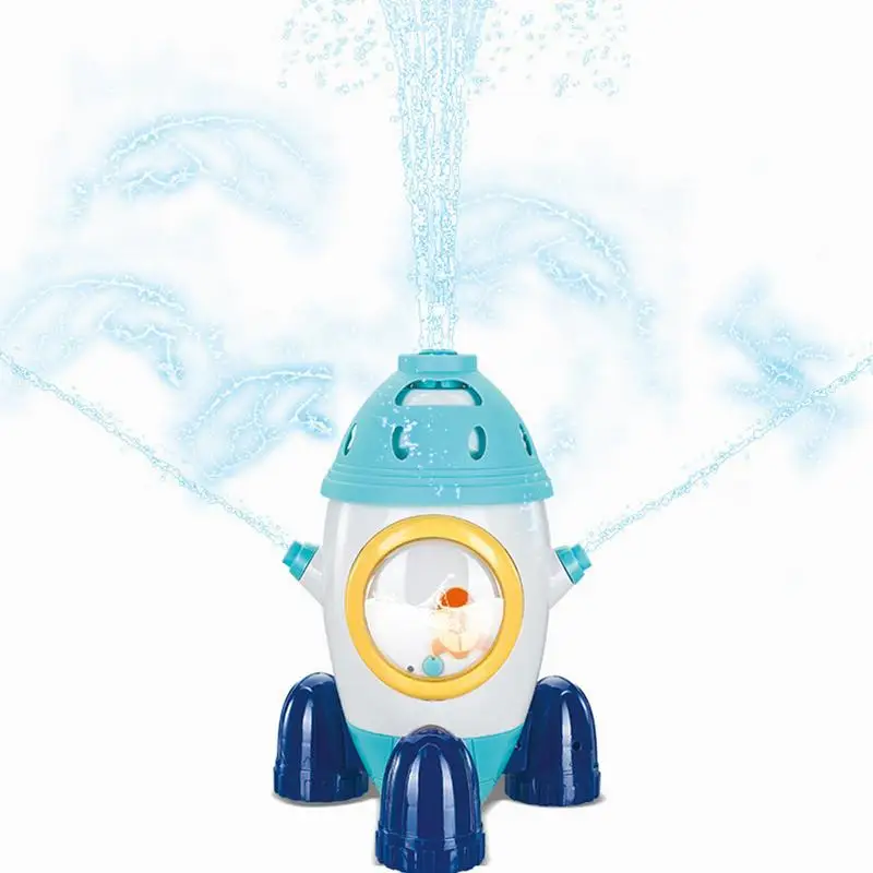 

Rocket Water Spray Toys Outdoor Water Play Sprinkler Toy For Kids Rocket Water Sprinkler Toys Gifts For Girls Boys Kindergarten