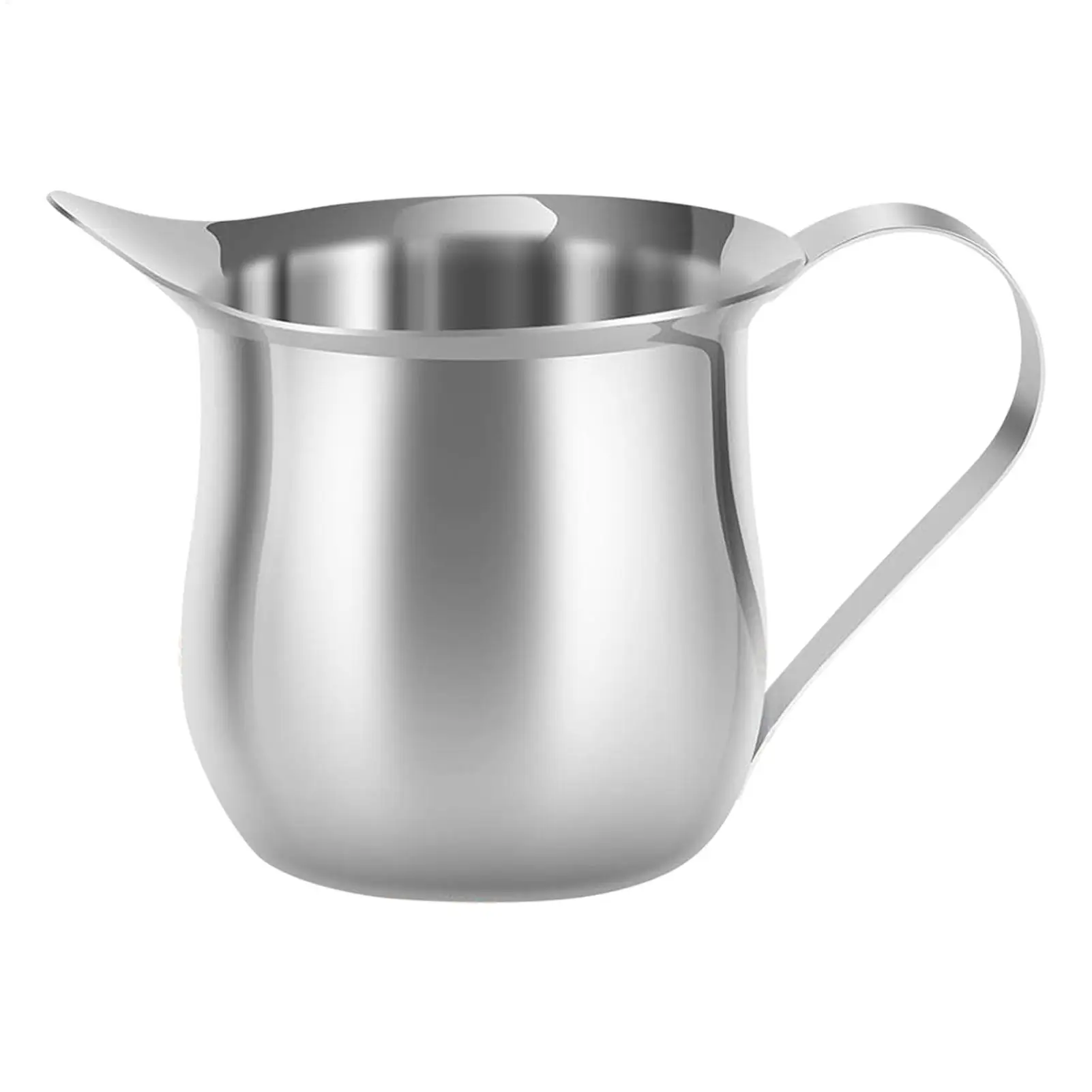 Small Creamer Pitcher 90ml Stainless Steel Syrup Pitcher with Pour Spout Dishwasher Safe Multifunctional Household Creamer