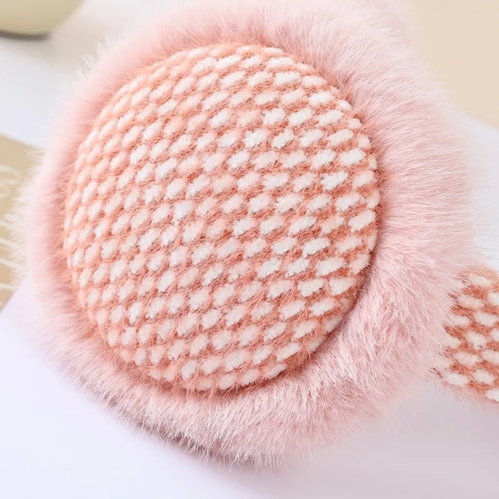Travel Knitted Women Earmuffs Warm Autumn Winter Ear Protect Cover Soft Foldable Head-Mounted Ear Covers