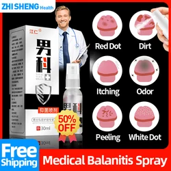 Spray de medicina chinesa para herpes genital masculino, tratamento sífilis Std Killer, balanite médica, cura gonorreia, Surto