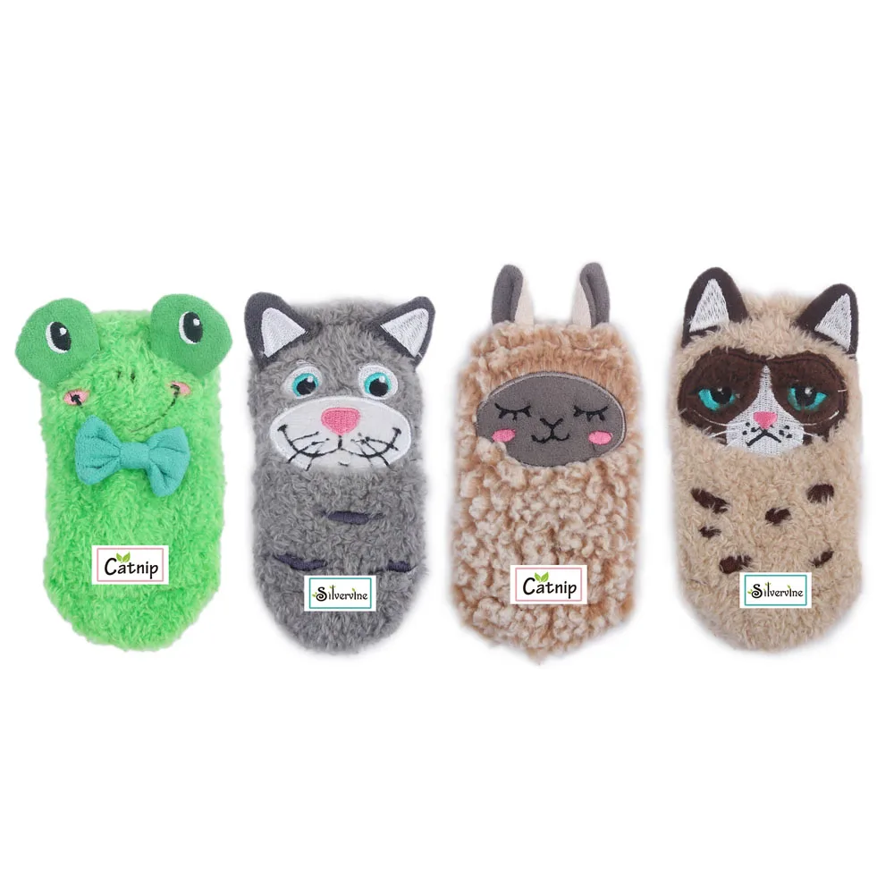 All For Paws Amazon Hot Sale #3 - 24 Pack Pet Sock Display Box Puppy Colorful Cat Pet Toy Chew Plush Toys