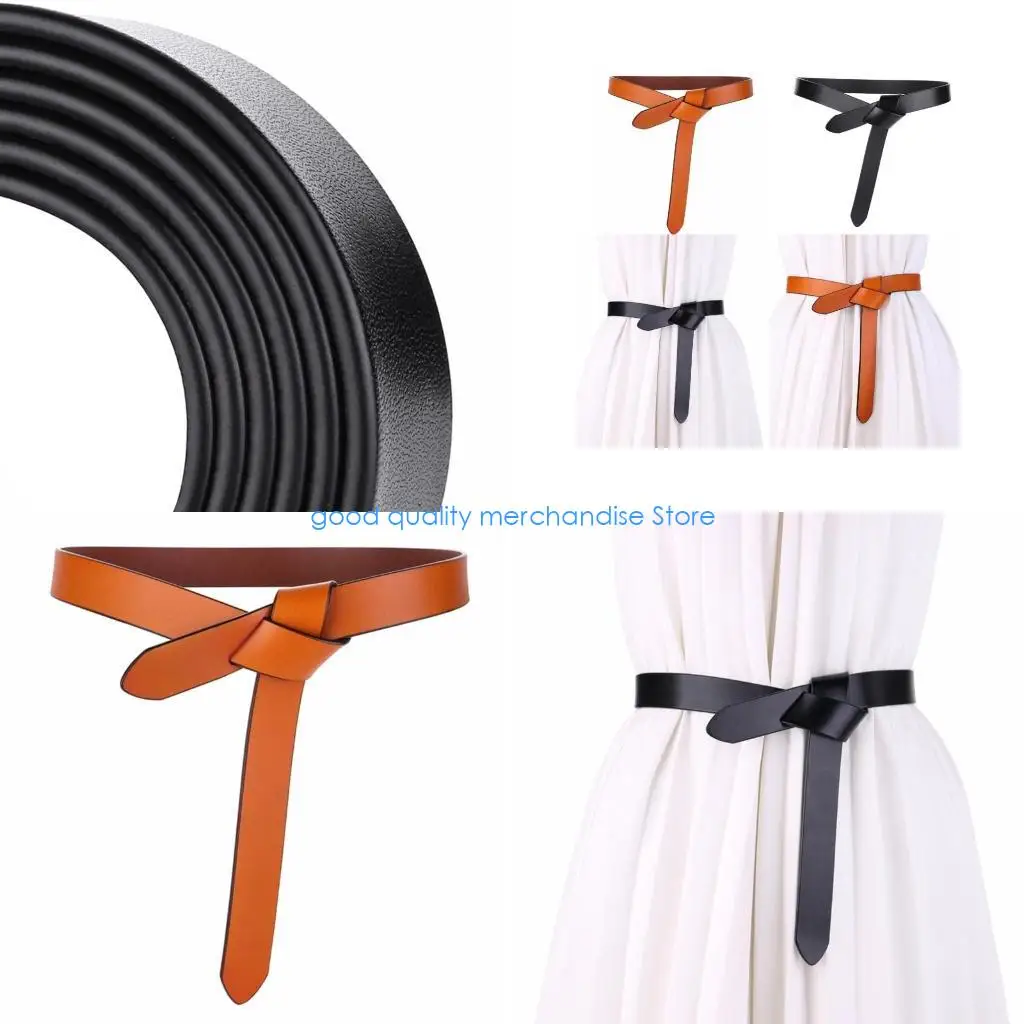 

Y5JD модный подростковый завязывающийся дизайнерский ремень, регулируемые ремни на талии для классической рубашки