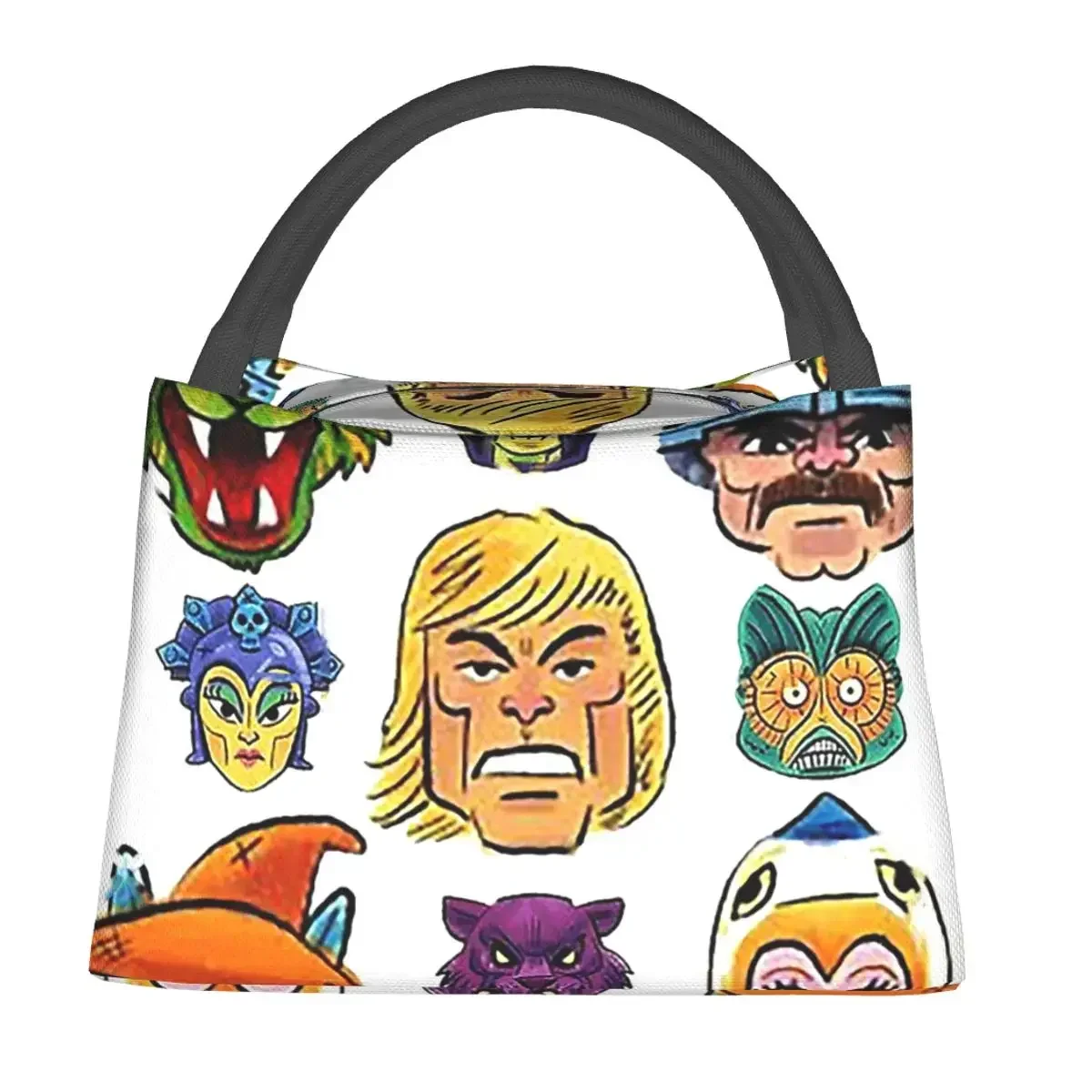 Masters Of The Universe Heroes & Villains Lunch Bags Insulated Bento Box Resuable Lunch Tote Picnic Bags for Woman Girl School