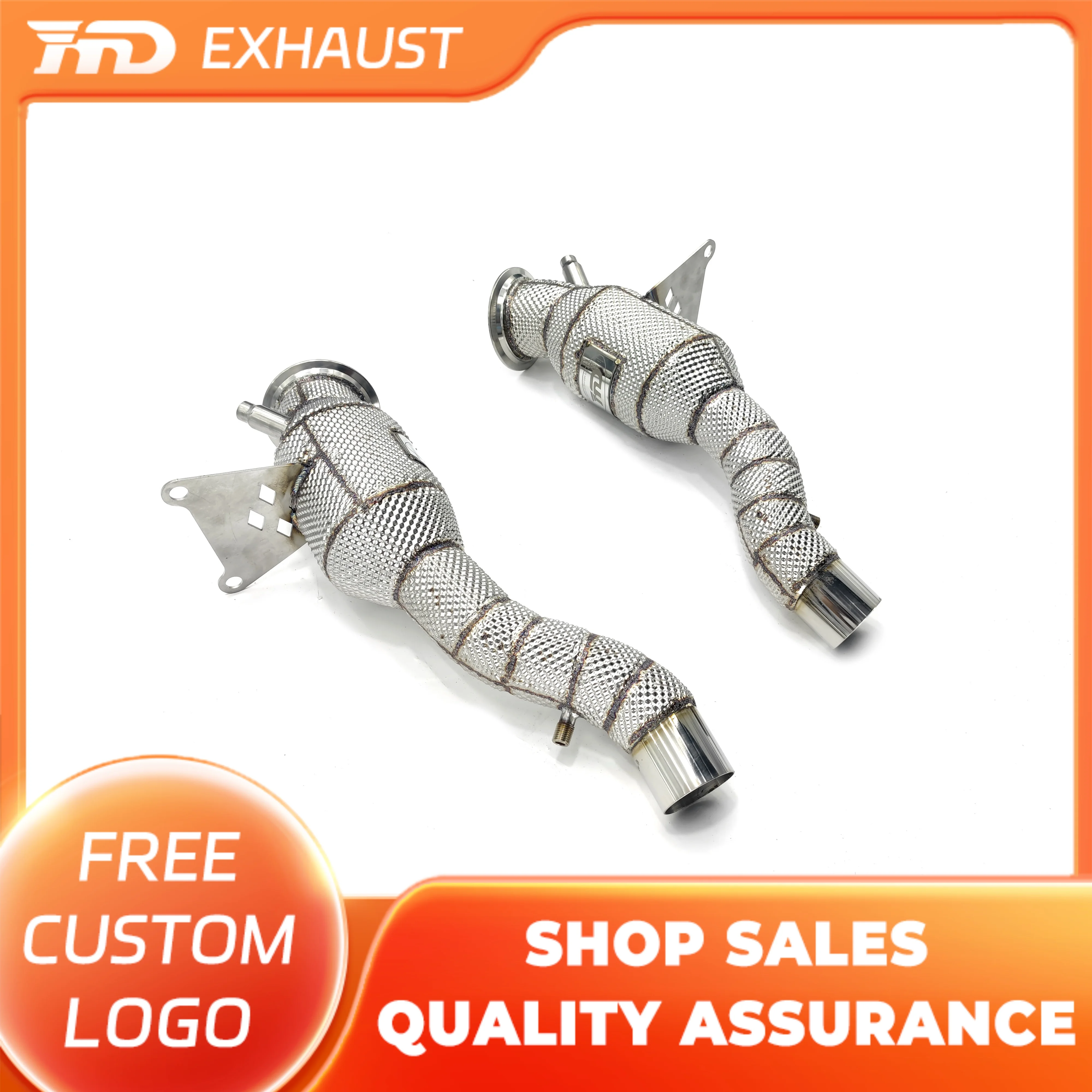 

HMD Exhaust System High Flow Performance Downpipe for Ferrari 458 Car Accessories With Catalytic Header Without Cat