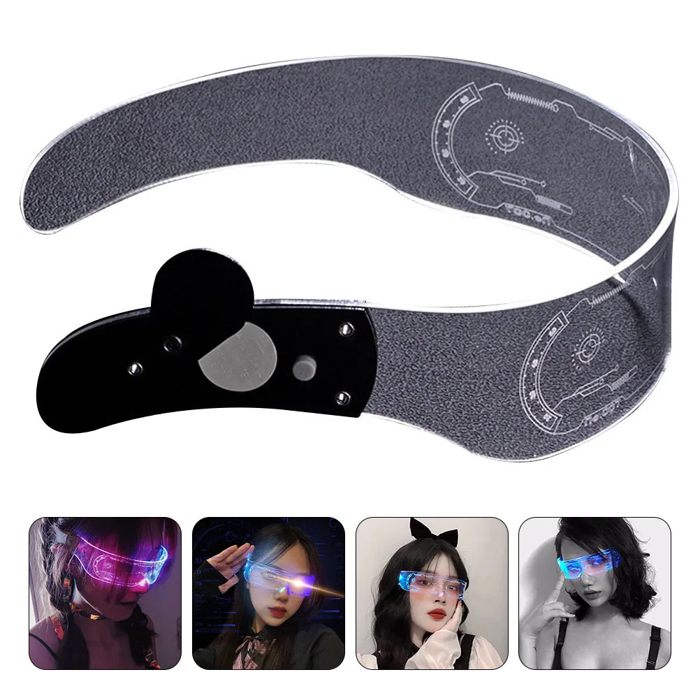 パーティーのお祝い用 光るメガネ シックなデザイン LEDメガネ フェスティバル カーニバル 写真撮影用小道具 パーティーアイウェア 面白いメガネ