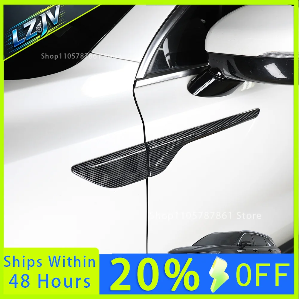 LZJV For Kia Sorento MQ4 2021-2023 /2024-2026 Exterior Style Leaf Plate Lid Stripe Car Side Body Panel Decorative Cover