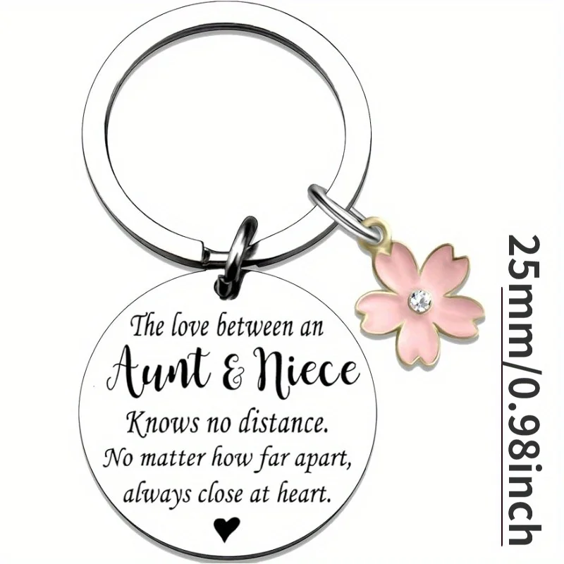 1PC Aunt Niece Gifts Keychain Aunt Gifts From Niece Niece Gifts From Auntie Best Aunt Ever Key Chain