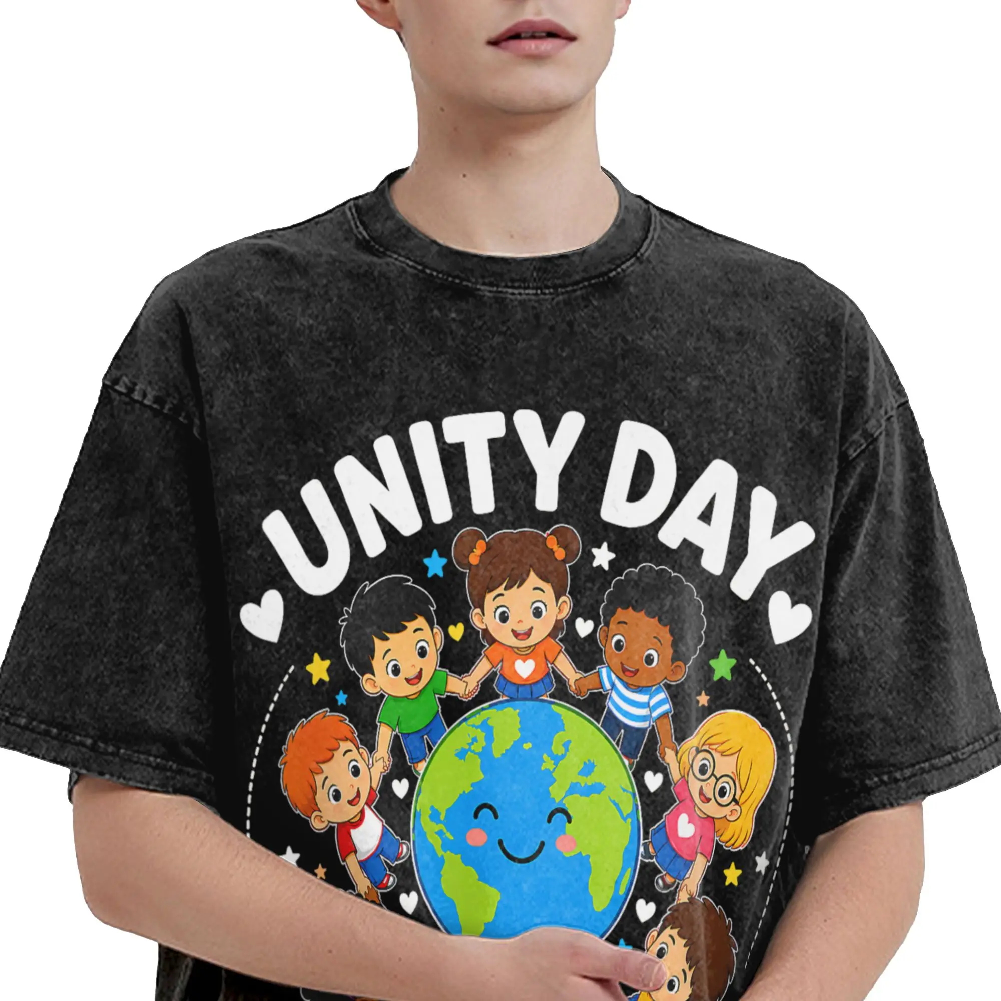 Orange Unity Day Anti Bullying Kindness Be Kind Kids Teacher T Shirt Men  Streetwear T-Shirts Summer Casual Oversized Clothes