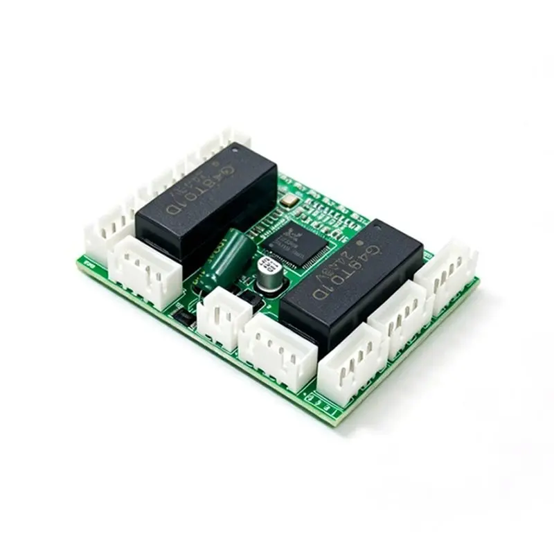 L62A Transparent Transmission 8-Port 100Mbps Ethernet Switch Module Embedded Unmanaged DC 5V-12V Network