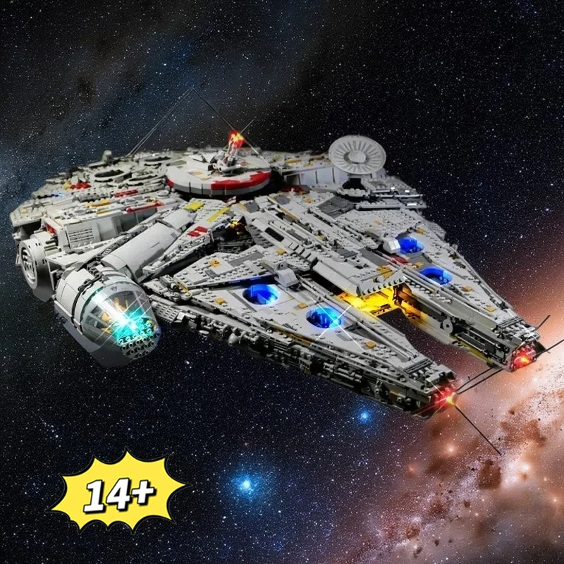 AUF LAGER Die Großen Millennium Schiff Falcon Bausteine Ziegel 7541 stücke Kompatibel Spielzeug Für
