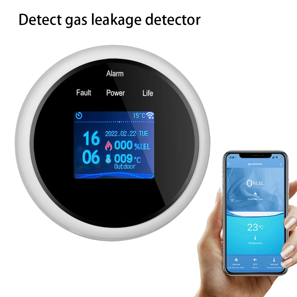 스마트 공기 누출 감지기 정확한 알림 푸시 알람 센서
