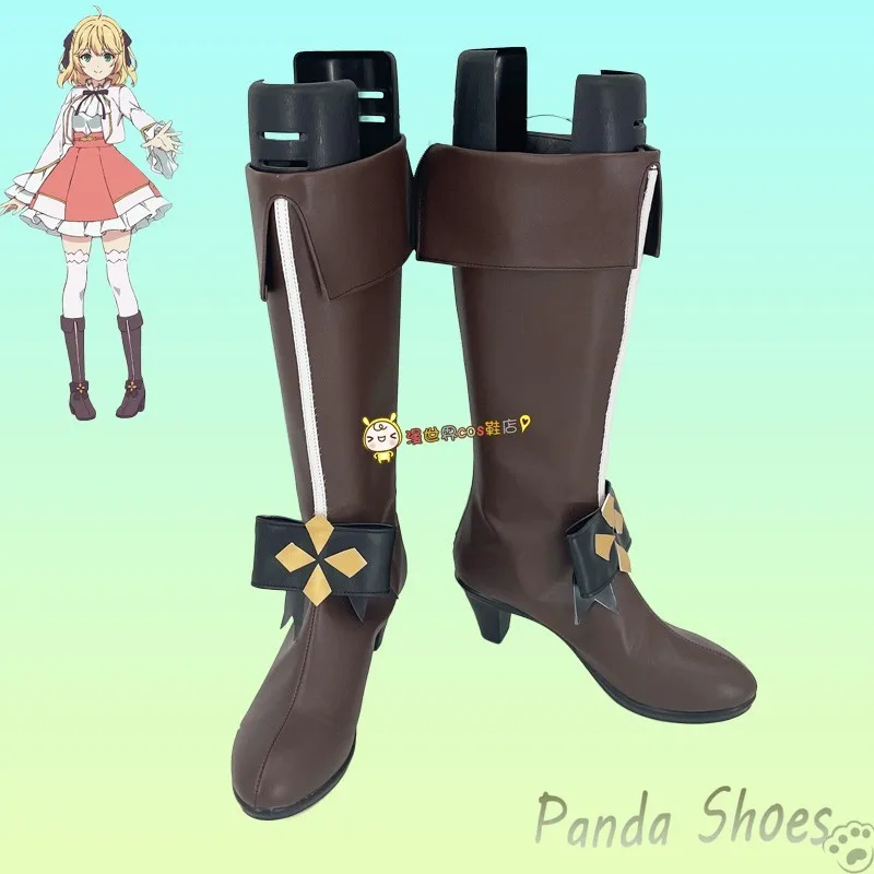 Anisufia Win Parettia Cosplay Schoenen Anime Lange Laarzen Komische Reïncarnatie Prinses Cosplay Kostuum Prop Schoenen Voor Con Halloween