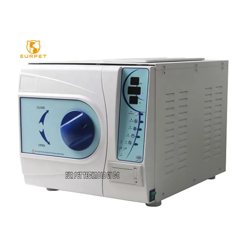 EURPET Professional Veterinary Sterilizer 18L Dental Steam Autoclave Sterilizer LED Display Vet Autoclave