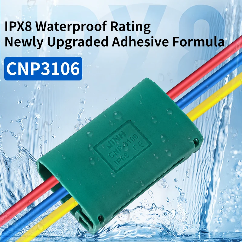 Mini Gel Wire Connector Set with CNP3106 Junction Box And CMK Block Waterproof Outdoor Underground Cable Connector Kit