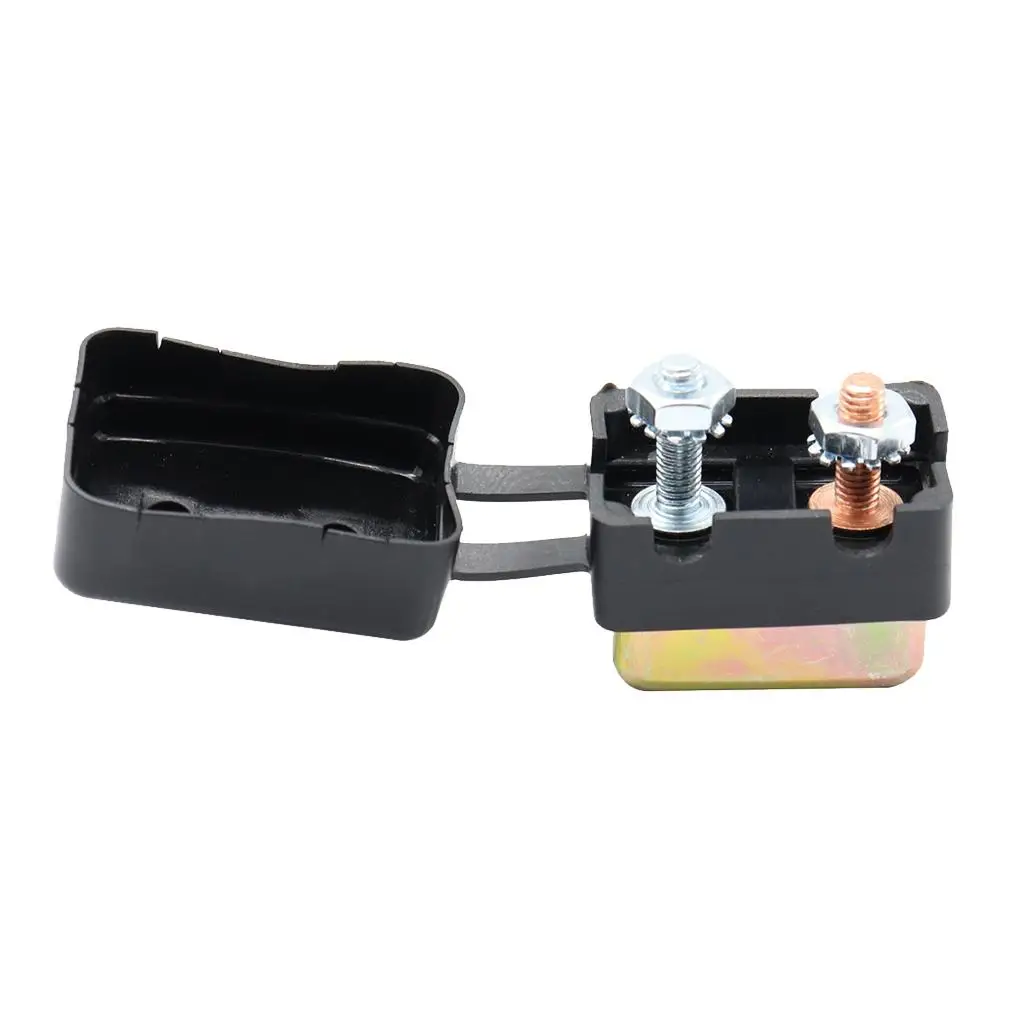 12V 24V Circuit Breaker With Cover Dual Bolt Car Boat Automatic Reset