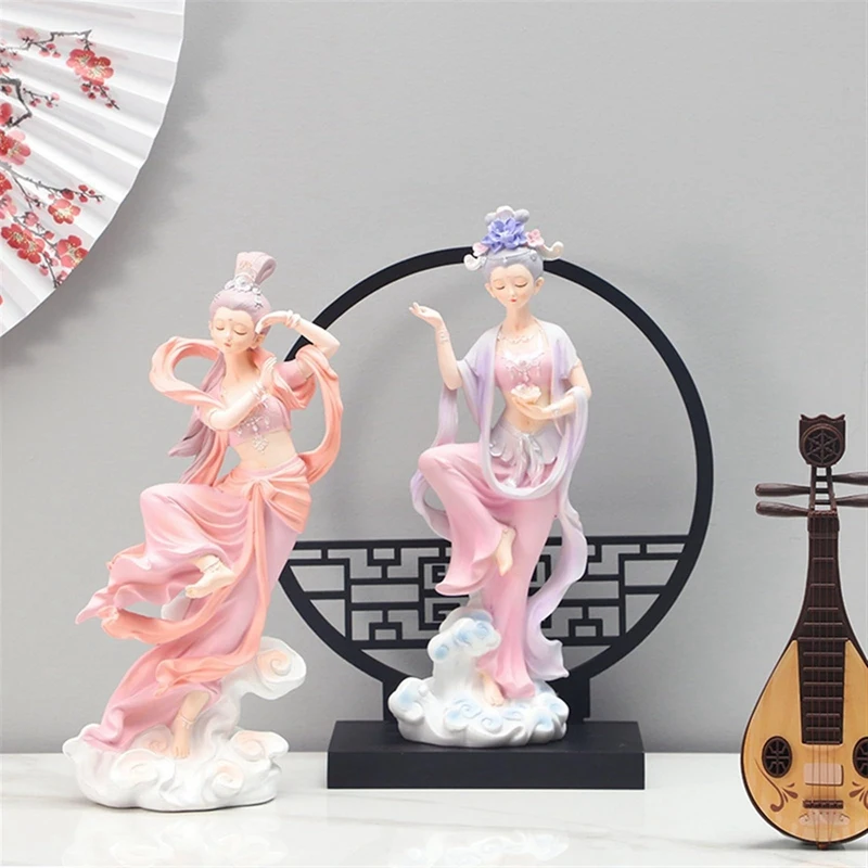 Statue Decorations Dunhuang Feitian Living Room Desktop Decoration Home Decoration Wedding Gift Durable 14 X 10 X 25.5Cm