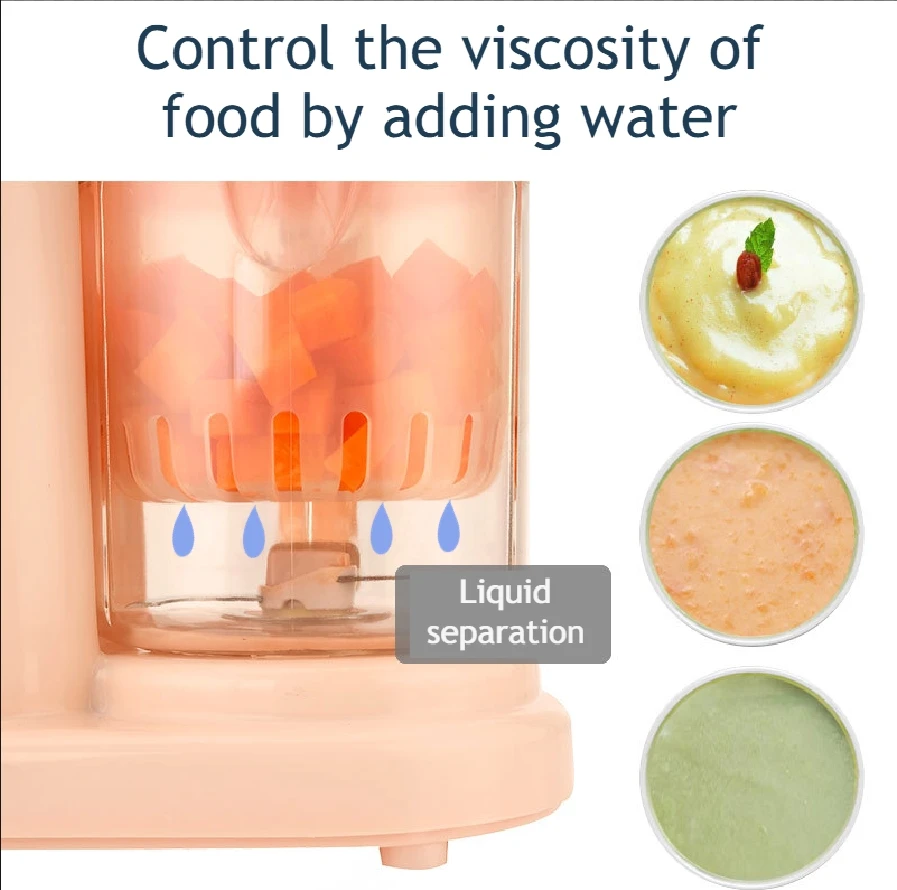 Moinhos de comida de bebê Licuadora eléctrica multifuncional para bebés, máquina de suplemento de molinos de para bebés, procesador de alimentos