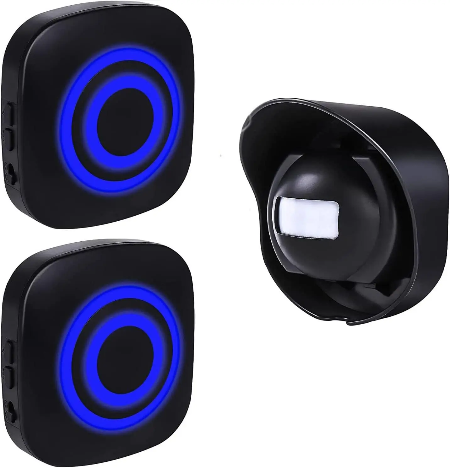 Wireless Security Alarm System with PIR Motion Sensor Infrared Detector Bell for Door Entryway Home Shop Office Protection