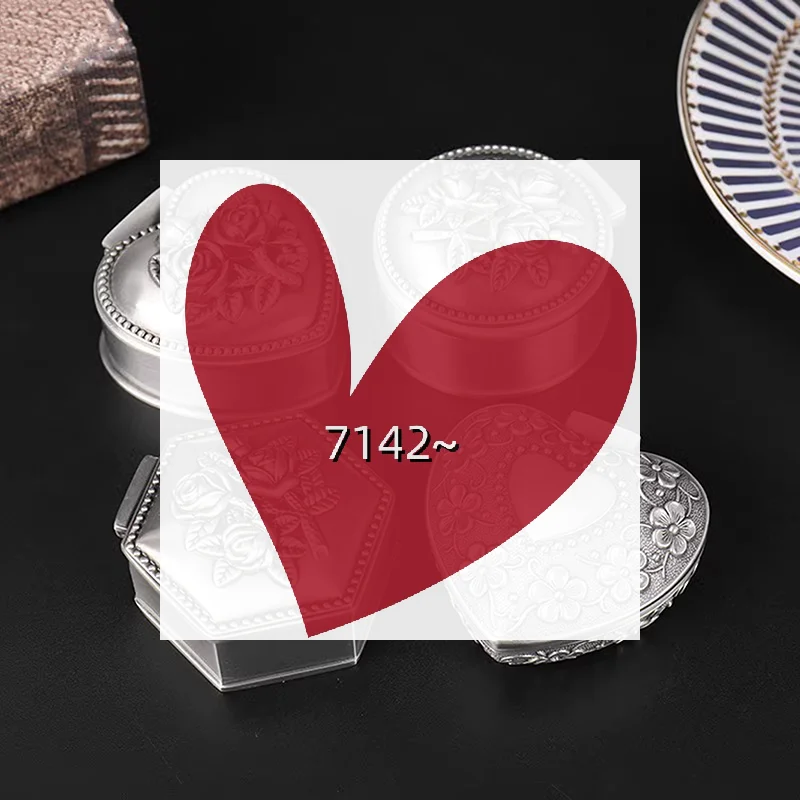 صغيرة الحجم الرجعية صندوق مجوهرات معدني خمر زهرة منحوتة ديكور المنزل حلية حالة حلقة سوار قلادة تخزين الخرز المنظم