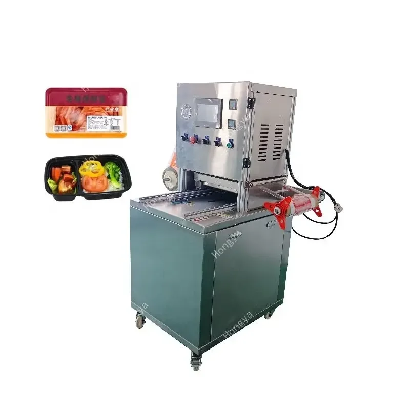 2026 Commercial Fully Automatic Vacuum Packaging Sealing Machine Fast Food Box Modified Atmosphere Fresh-keeping System