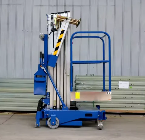 

Customized Double Mast Aluminum Alloy Lifts Electric Hydraulic Aerial Work Platform High Capacity Vertical Lift With CE Certific