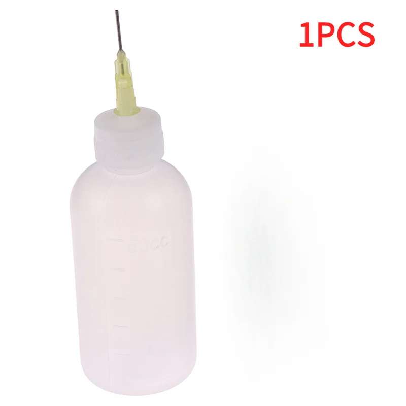 1PCS 50ml Needle Dispenser Dispensering Bottle Rosin Solder Liquid Glue Bottle