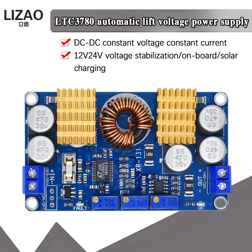 LTC3780 DC-DC 5-32V to 1V-30V 10A Automatic Step Up Down Regulator Charging Module Power supply module