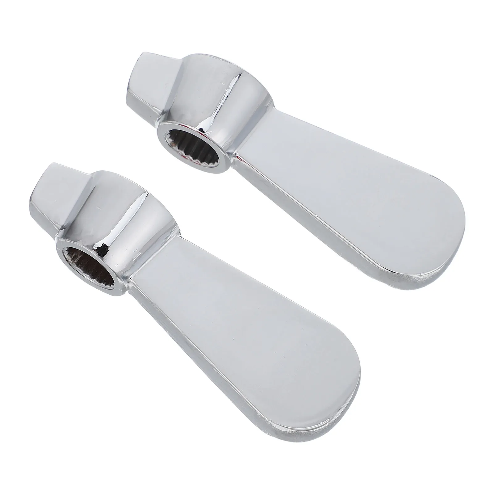 

2Pcs Water Faucet Lever Handles Commercial Metal Replacement Bathroom Sink Kitchen Laundry Room Tub Basin Hot Cold Valve
