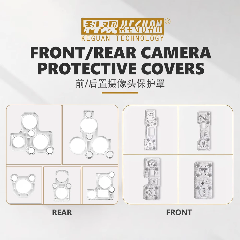 KEGUAN Front/Rear Camera Protective Covers for IPhone 13-17PM Repair Front/Rear Camera Protection Against Accidental Touch Tool