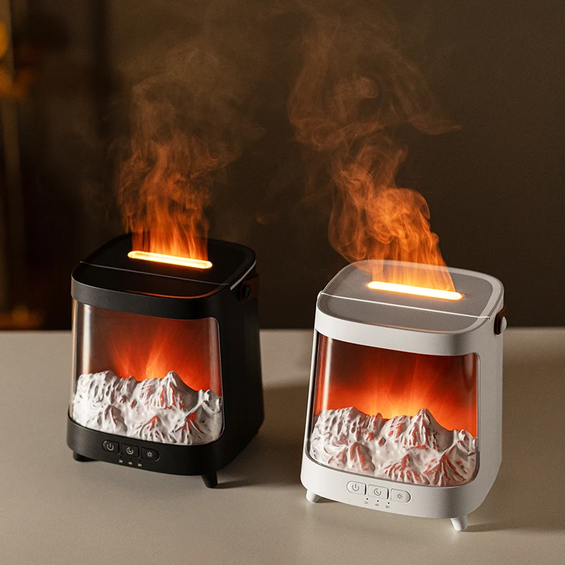 Máquina de aromaterapia Aurora, difusor de 200ml con lámpara colorida, humidificador de aire ultrasónico USB para aromaterapia, fragancia Diffu