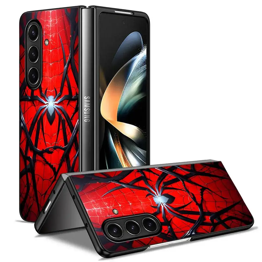 حافظة عنكبوت إبداعية لهاتف سامسونج جالاكسي ZFold4 Z Fold 7 6 5 4 3 ZFold5 ZFold3 ZFold7 ZFold6 غطاء هاتف خلفي