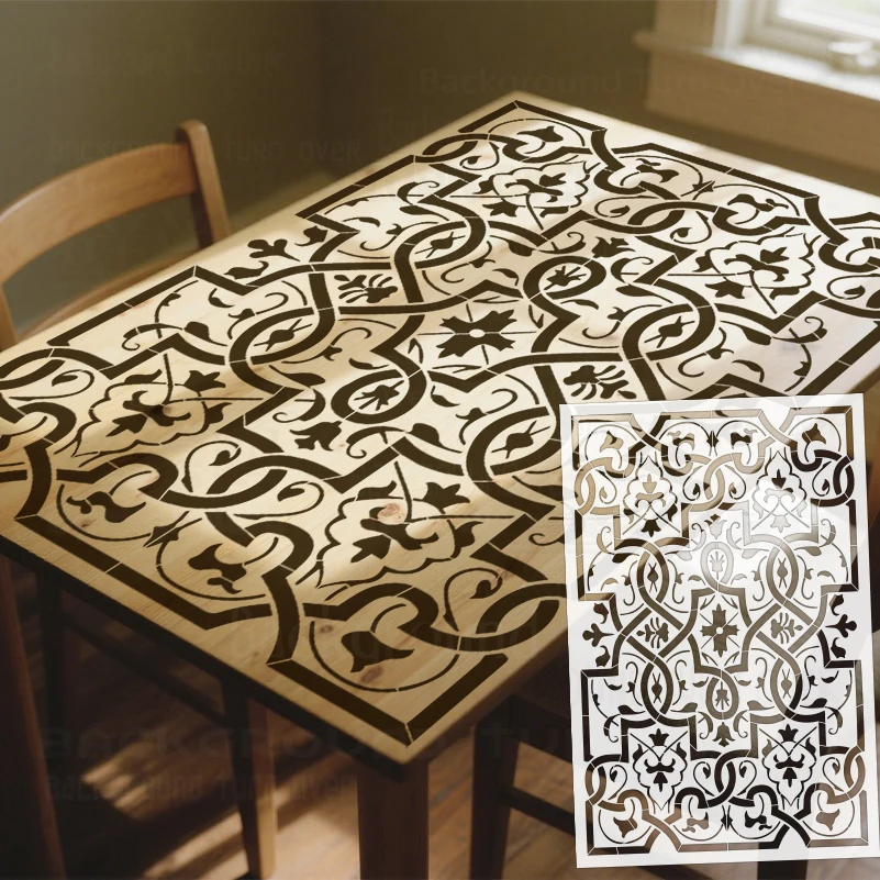 

75-120 см трафарет настенный индивидуальный для рисования декоративный шаблон на заказ для изготовления мебели шпаклевка пластырь винтажный ретро S626