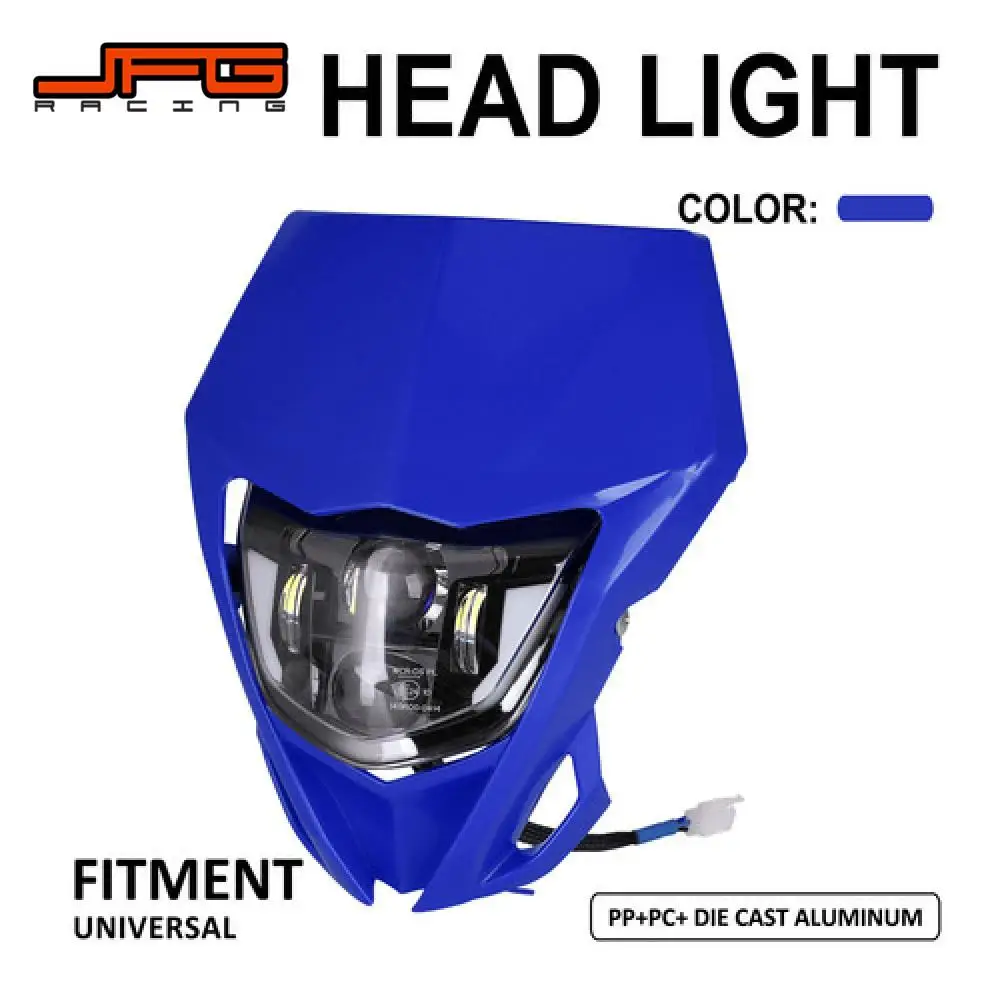 

Motorcycles Universal Plastics Headlight Durable Headlamp Head Light For KTM HONDA YAMAHA SUZUKI KAWASAKI Dirt Pit Bike Off Road