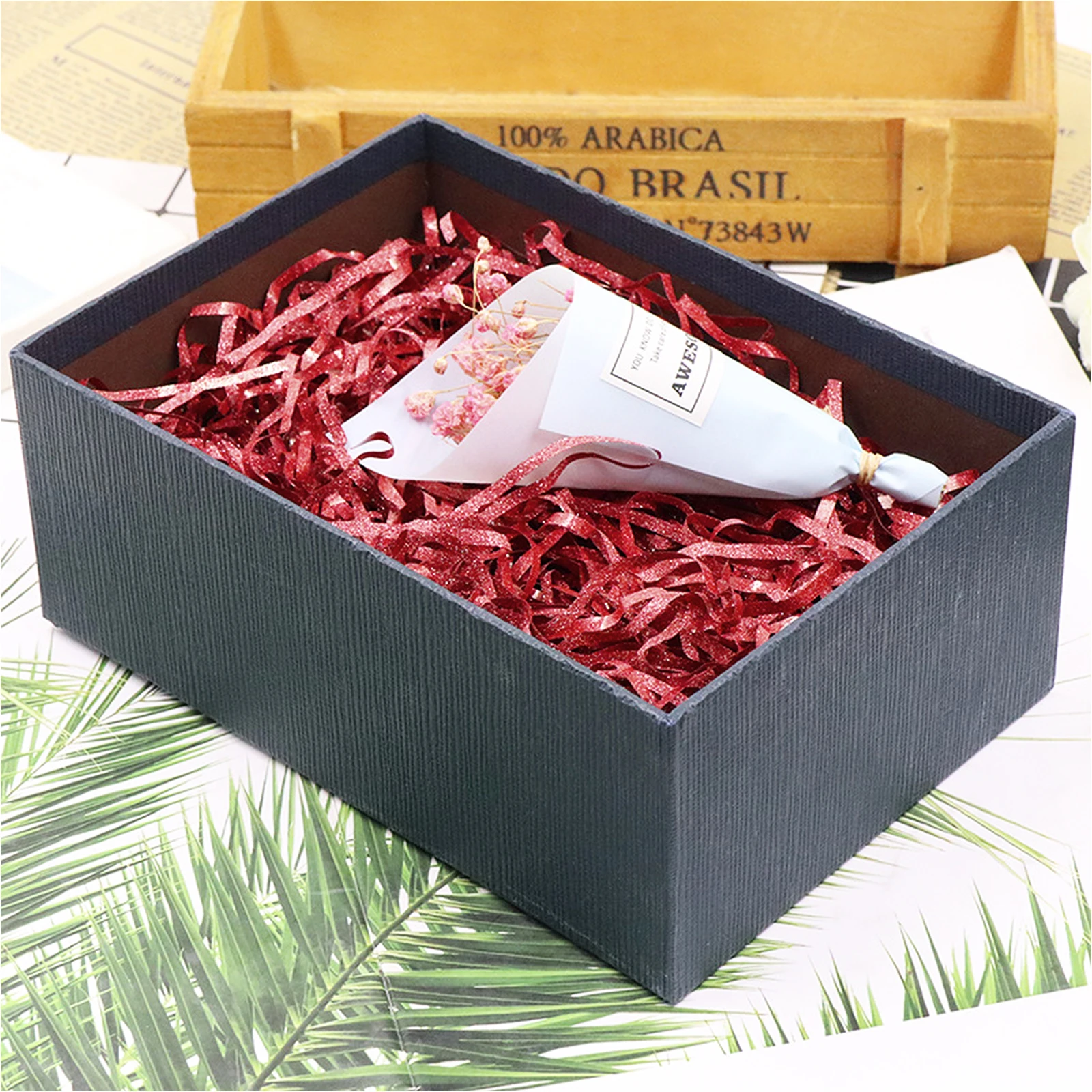 

Gift Box Filling Decor Glitter Gift Box Filler Glitter Raffia Gift Filler Gift Filling Packaging Accessories