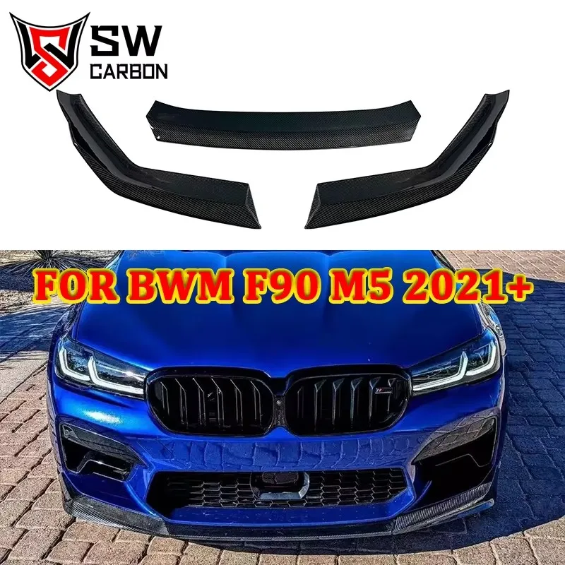 Carbon Fiber MP Style Front Lip for BMW M5 F90 Lci Front Bumper Lip Under Spoiler Splitter Body Kit 2021+