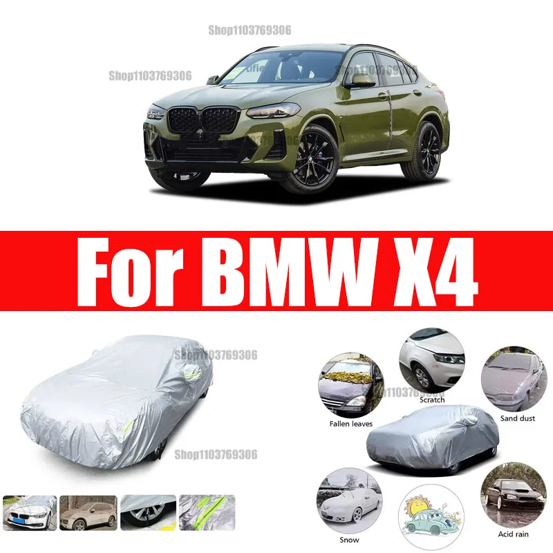 

For BMW X4 Outdoor Protection Full Car Covers Snow Cover Sunshade Waterproof Dustproof Exterior Car accessories