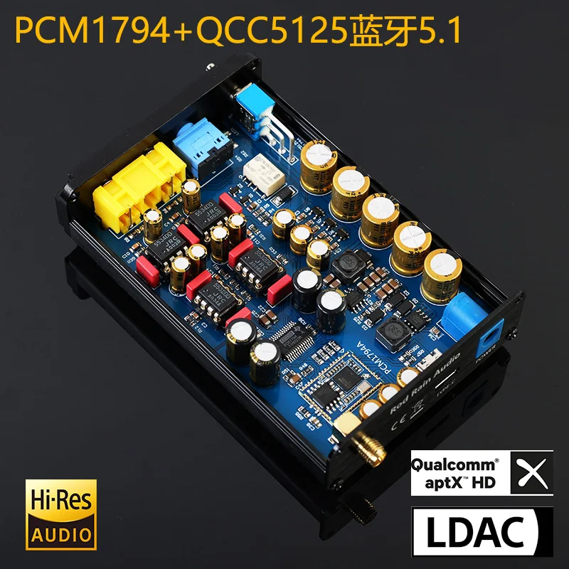 

HIFI PCM1794 Bluetooth 5.1 decoder QCC5125 supports LDAC super CSR8675 5.0 receiver