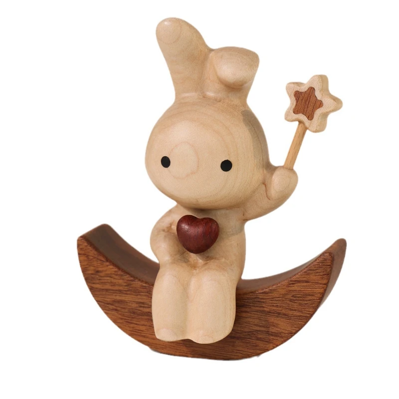 

Moon Rabbit, Rabbit Ornament, Home Accessories, Bookshelf Desk, Decorations